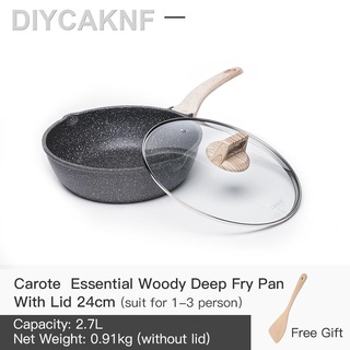Carote Essential Woody Maifan periuk batu Non-stick Saucepan with