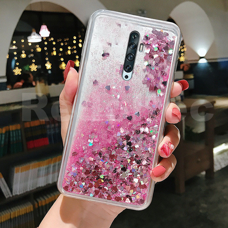 Case OPPO Reno 2F Reno Reno 10X Zoom Bling Liquid Quicksand