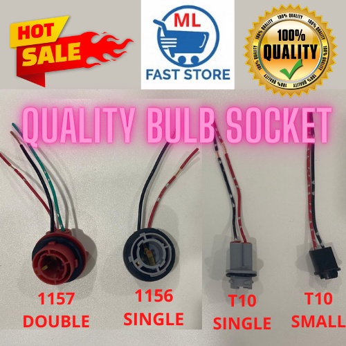 [ READY STOCK ] T10 T15 1156 1157 tail light socket adapter bulbs ...