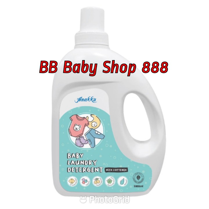 Anakku Baby Laundry Detergent With Softener (2L/1500ml Refill) | Shopee ...