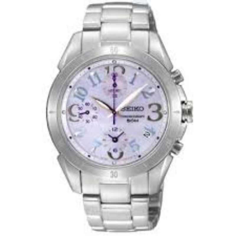 Seiko Women Criteria Quartz Chronograph Stainless Steel Authentic Watch