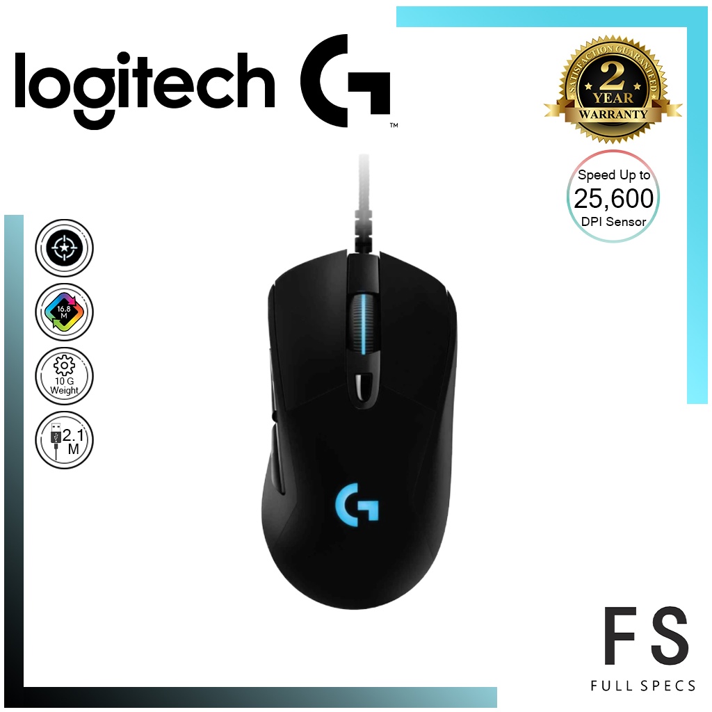 Logitech G403 Hero Wired Gaming Mouse/Hero 25K Sensor/25,600 DPI/RGB ...