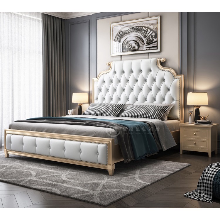 Luxury European Style Bed Frame Modern Noble Design Master Room ...