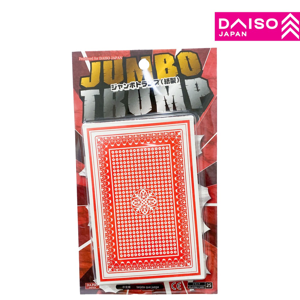 Daiso Jumbo Trump ( Playing Card Big Size ) Shopee Malaysia