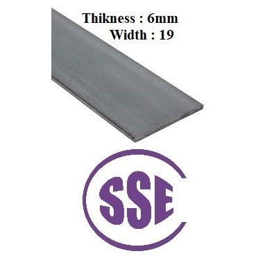 Stainless Steel Flat Bar Thickness-6 mm width-19mm LENGTH--1FT TO 4FT ...