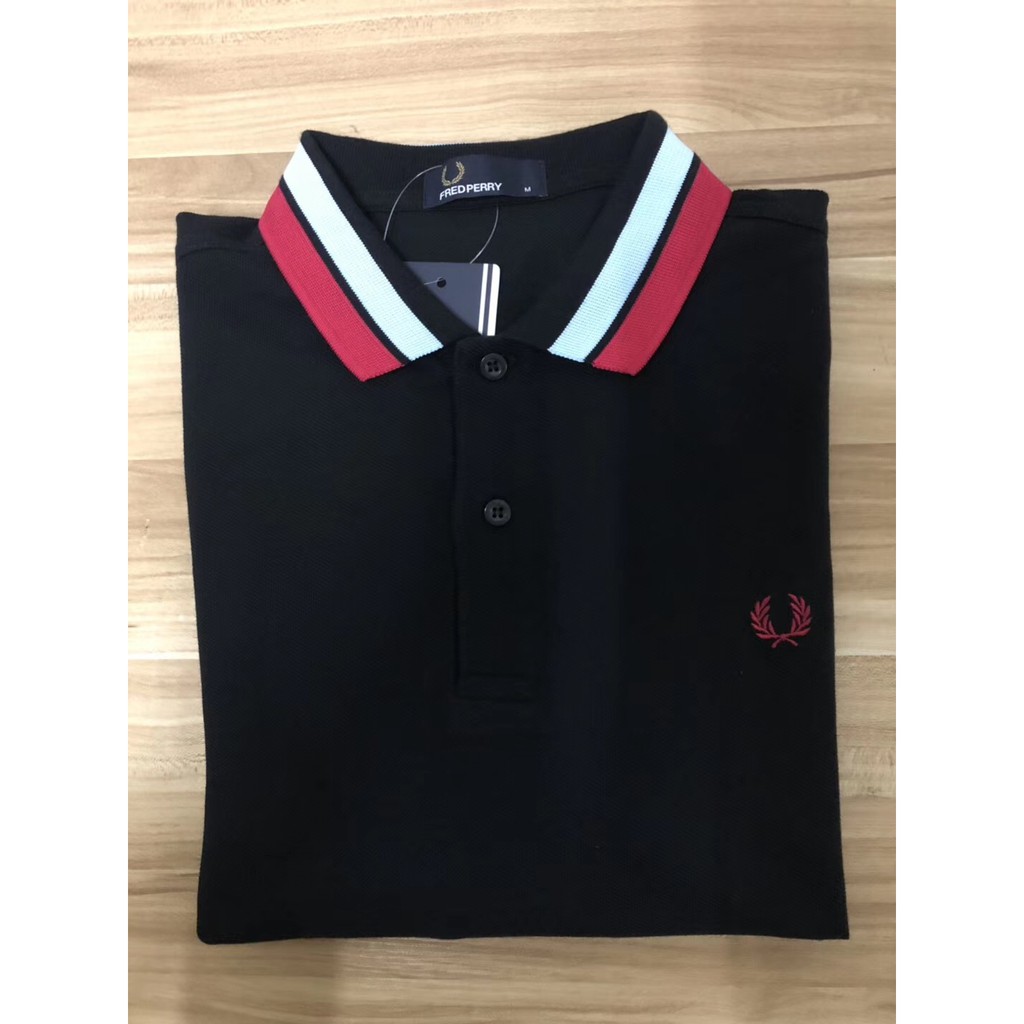 Fred Perry Bold Tipped Polo Shirt M4528 Shopee Malaysia