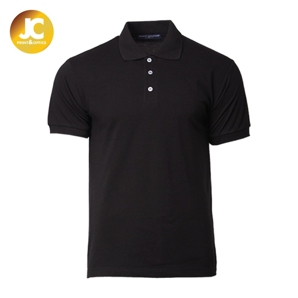 TERLARIS!! BAJU KOLAR BERKOLAR POLOS HITAM SELESA SERAP PELUH LELAKI ...