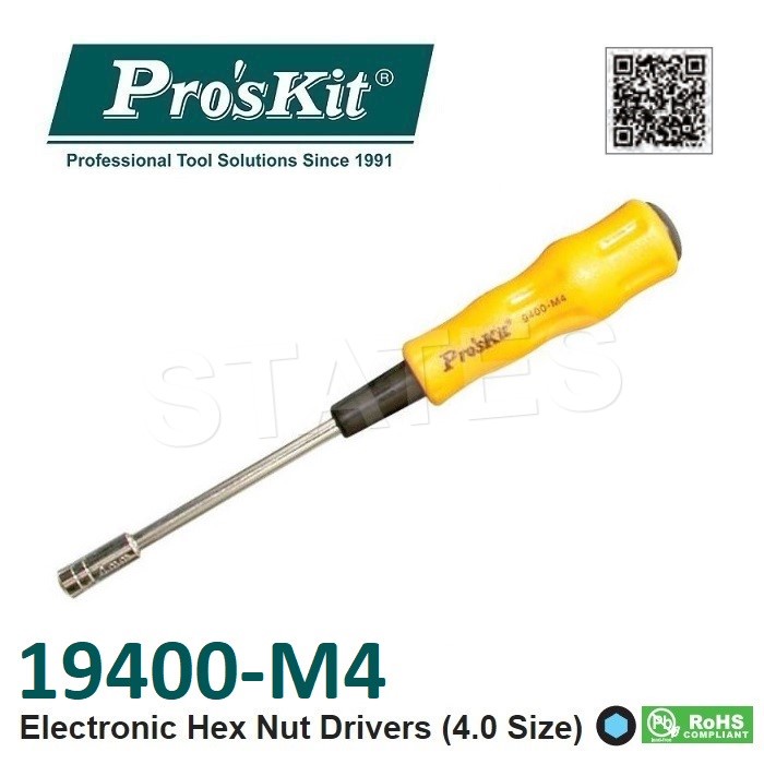 Pro'sKit 19400M4 Electronic Hex Nut Driver Taiwan Shopee Malaysia