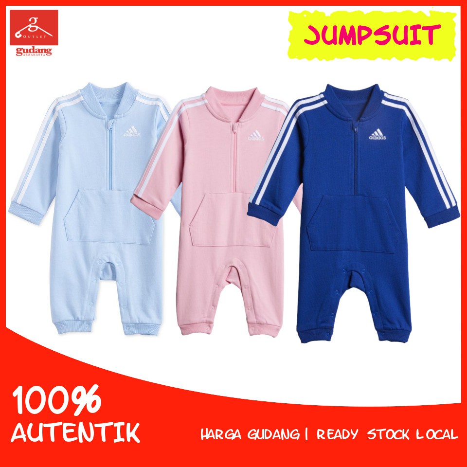 ORIGINAL ADIDAS Baby Romper Baju Baby Jumpsuit Coverall Overall One Piece INFANT TODDLER TRAINING Shopee Malaysia