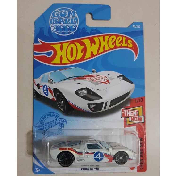 Hot Wheels Ford GT40 white Gumball 3000 | Shopee Malaysia