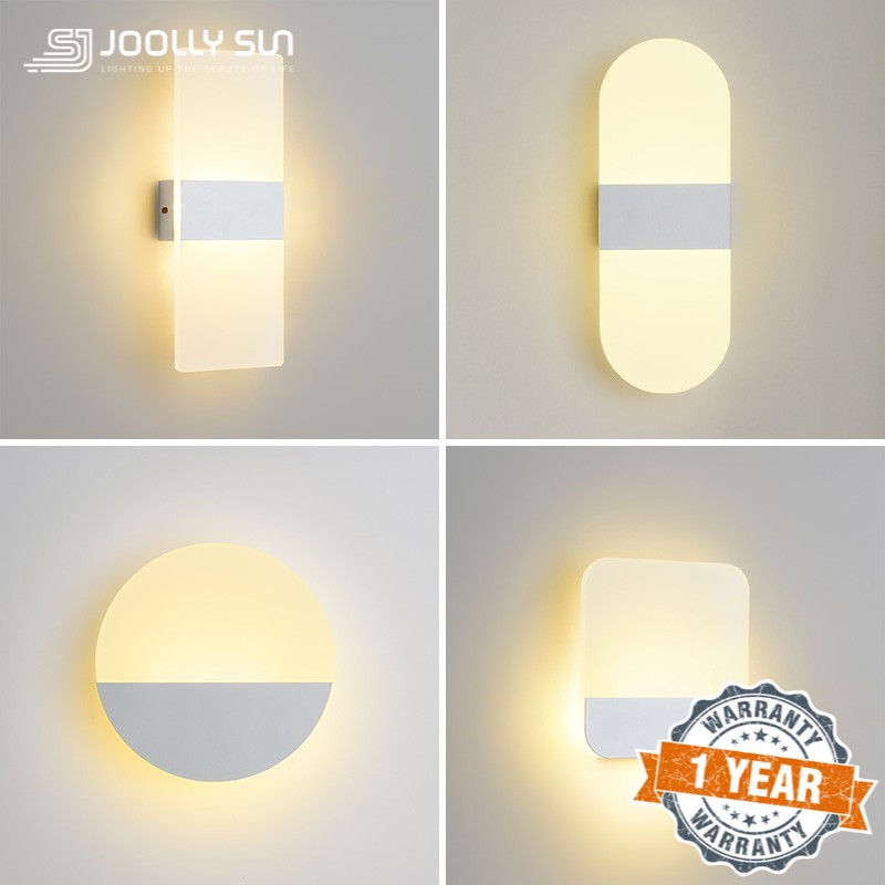 LED Wall Light Acrylic Bedroom Wall Lamp Indoor Modern Minimalist ...