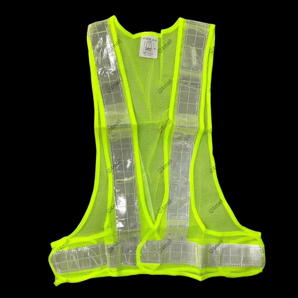 Safety Vest Security Visibility Big Reflective Vest Gear Green Mesh ...