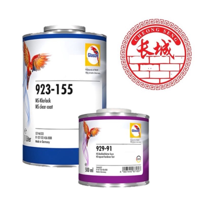 Glasurit Clear Coat Bundle 923155 HS Multi Clear(1L) + 92991 HS