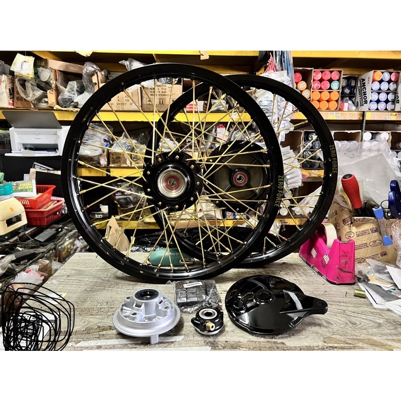 ALLOY RIM 160/18 YAMAHA RXZ COMPLATED HUB SET Sekali Penutup Set ...