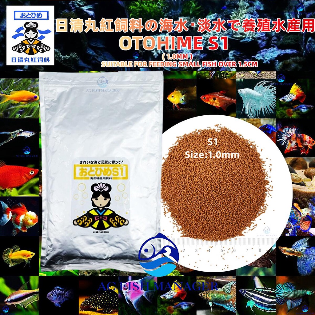OTOHIME S1 200g/100g/50g (1.0mm) Repack [Marubeni Nisshin Feed 日清丸红饲料 ...