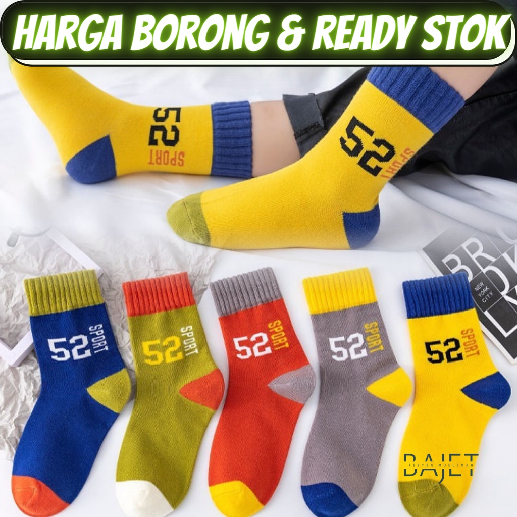 Sarung Kaki Budak Stokin Reka 52 Sport Berwarna-Warni Stokin Kanak ...
