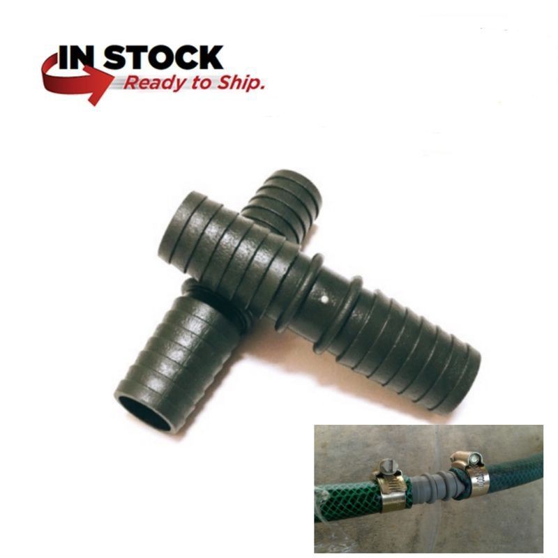 2pcs Penyambung paip Getah Plastic Garden Hose Joint Plastic Hose