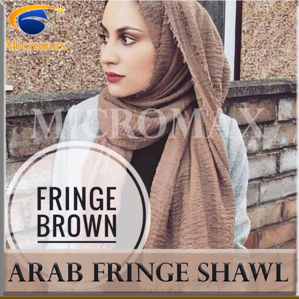 arabic fringe shawl
