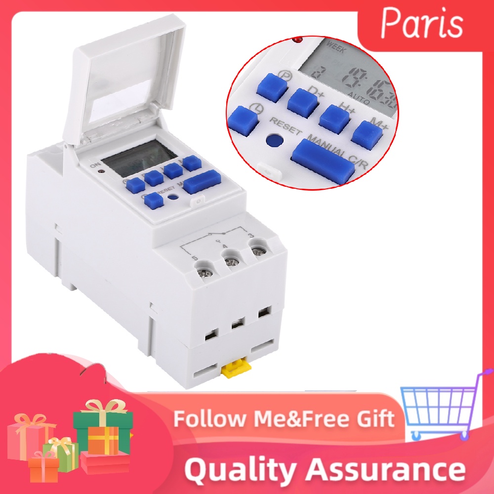 LCD Display Weekly Programmable Electronic Relay Time Switch | Shopee ...