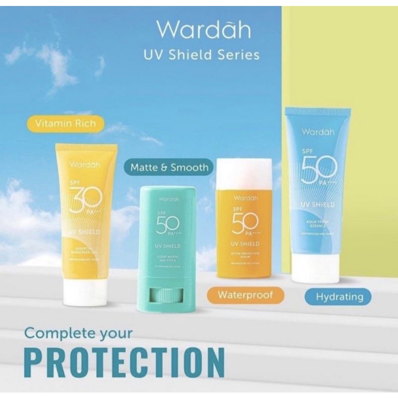 Wardah Shield Sunscreen Aqua Fresh SPF 50 - Active Protect SPF 50 ...