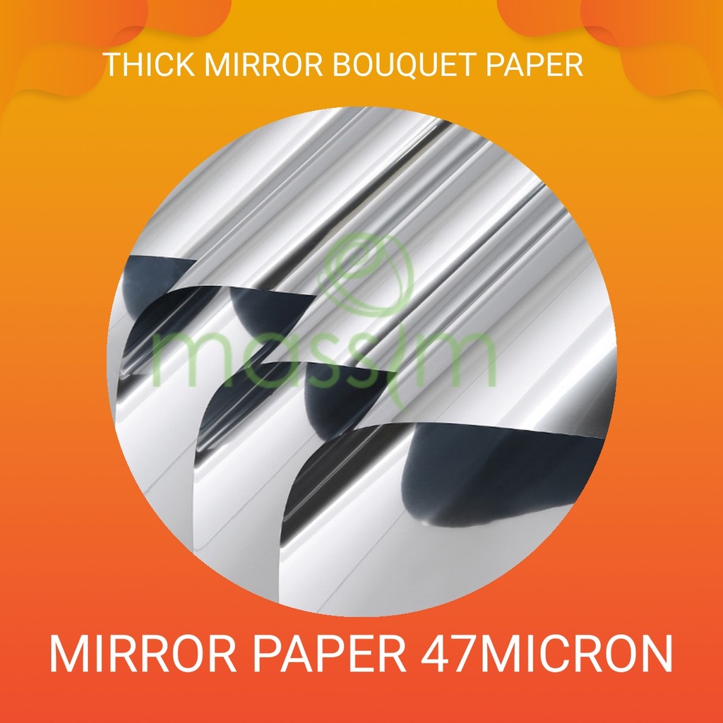 10Pcs Mirror Paper Waterproof Flower Wrapping Paper Florist Gift ...