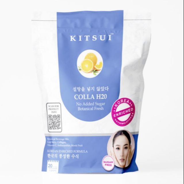 🔥OFFER!! KITSUI Colla H2O Botanical Fresh Beverage Mix (5g x 20pcs ...