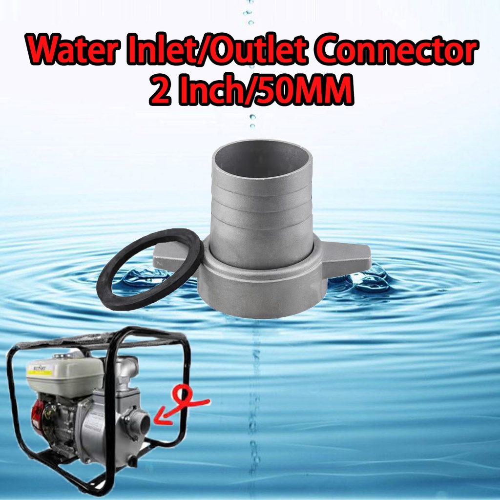 Water Pump Inlet Outlet Connector Aluminium Penyambung Mesin Air Engine ...
