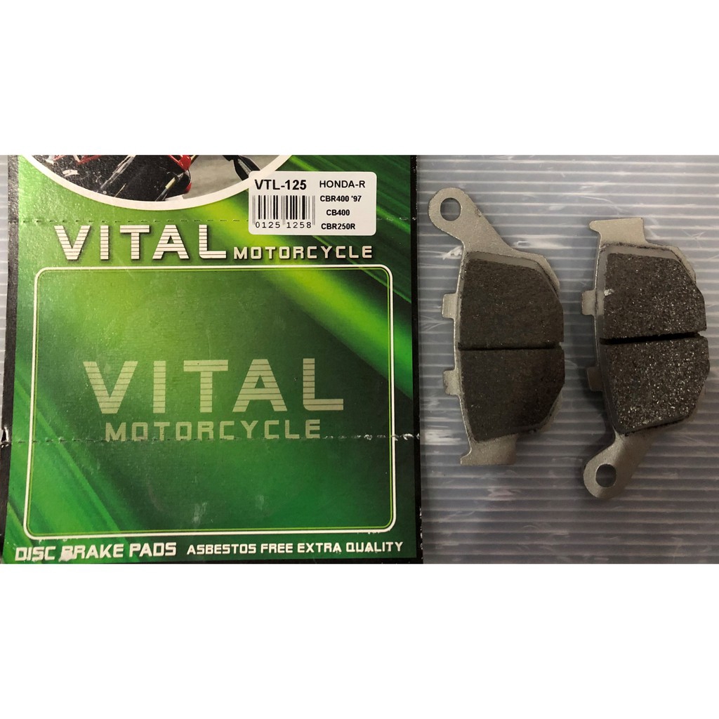 Honda CBR400 CBR250R Racing Rear DIsc Brake Pad VITAL Made In Thailand ...
