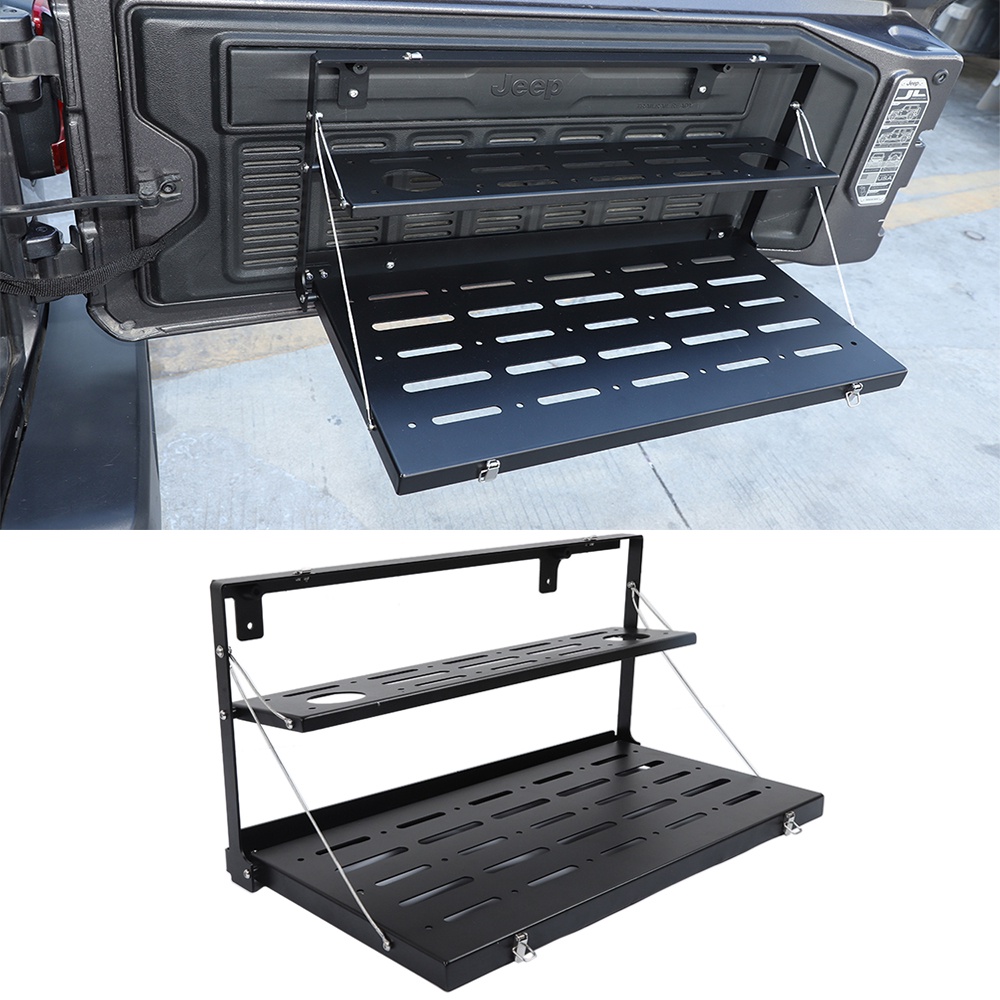 Car Tailgate Table Rear Door Foldable Shelf Foldable Shelf Storage Rack ...