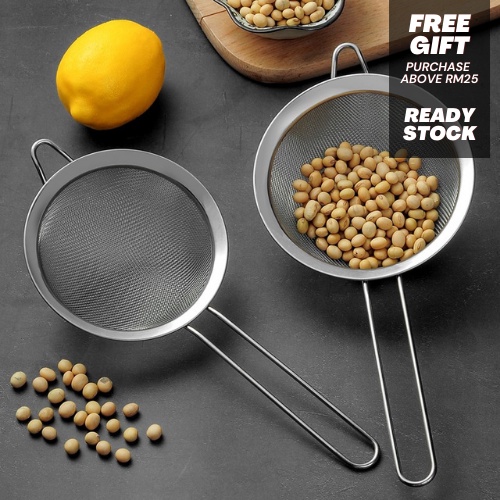 Kitchen Stainless Steel Wire Fine Mesh Oil Strainer Flour Colander Sifter Sieve Filter Shopee