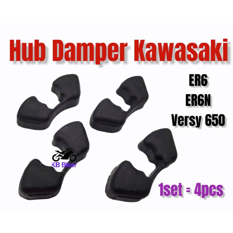 Kawasaki Er6 Hub Rubber 4pcs 1set A Class Versys650 Versys 650 Z1000 Z750 Zx10r Zx10 Getah 5029