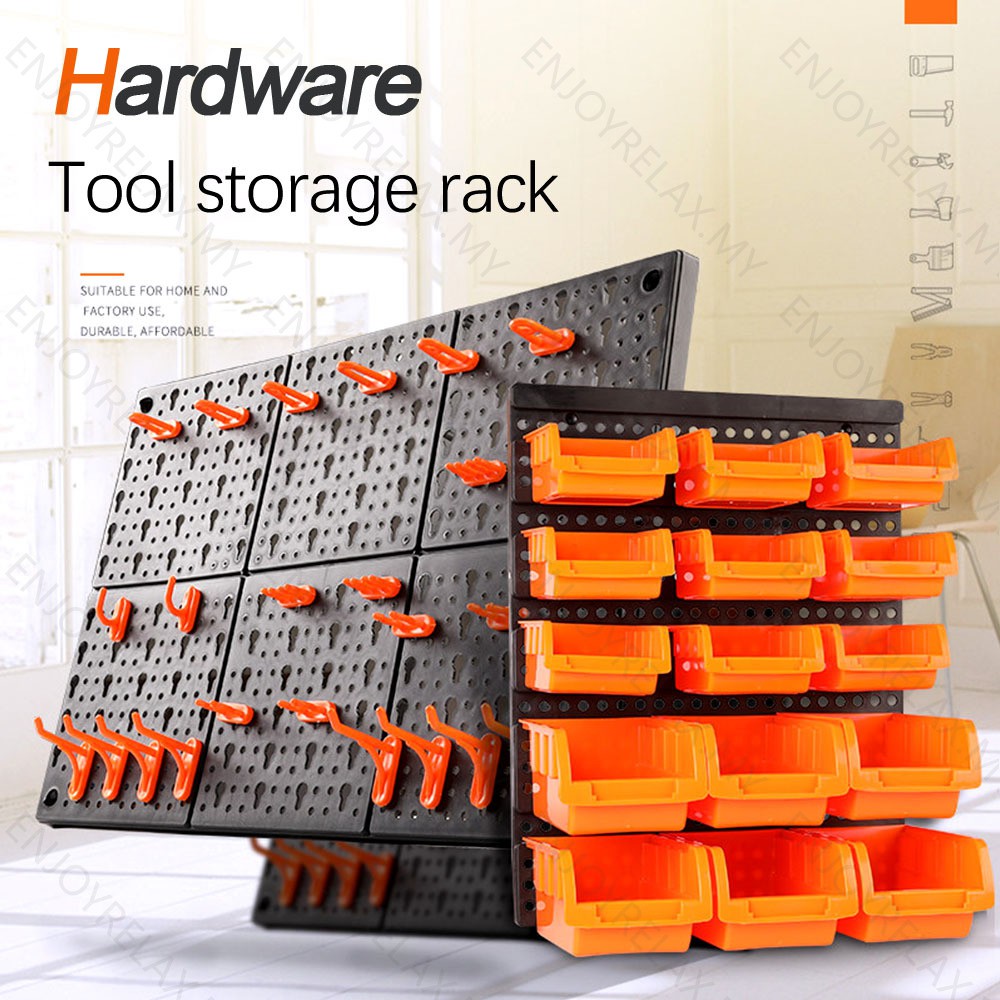 Peg Board Shelf Hardware tools hanging plate garage storage
