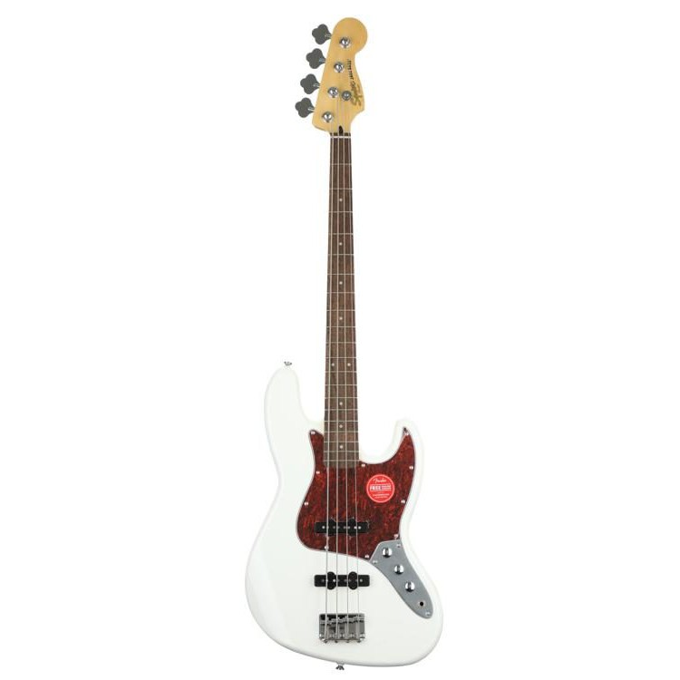 Squier vintage modified jazz deals bass olympic white