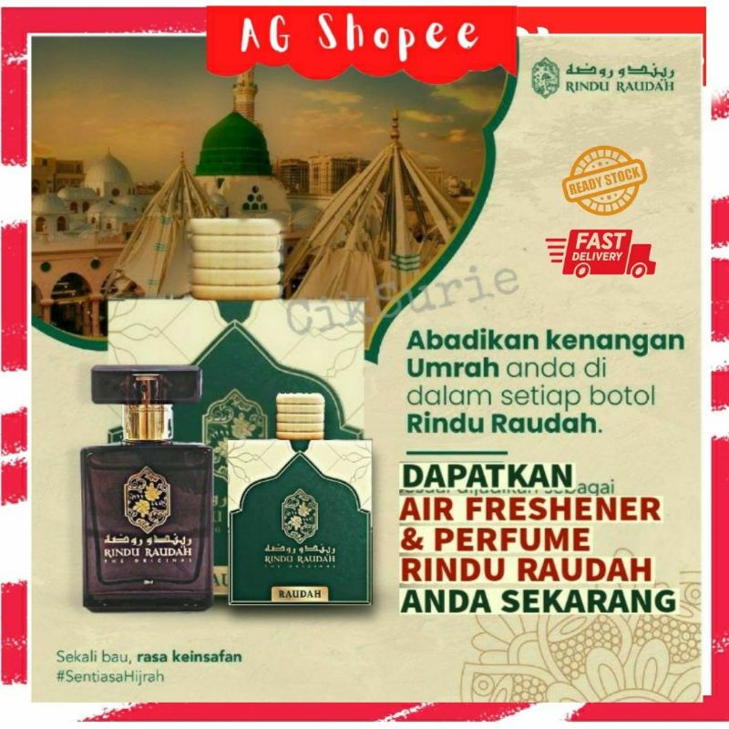 🔥Fast Selling 💯Rindu Raudah Air Freshener & Perfume ~ Pewangi Bilik ...