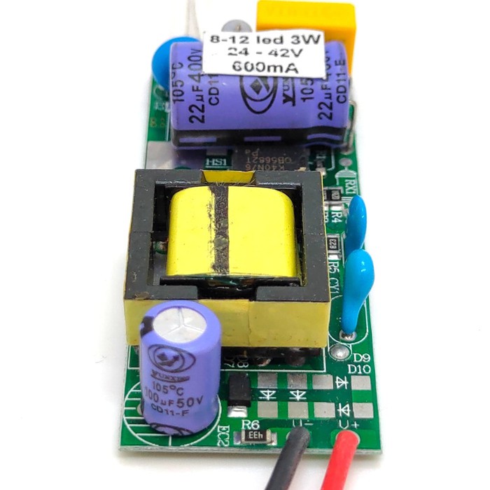 Hpl LED Driver 8-12 x 3W 8-12pcs Adapter 24-42V 600mA Power Supply ...