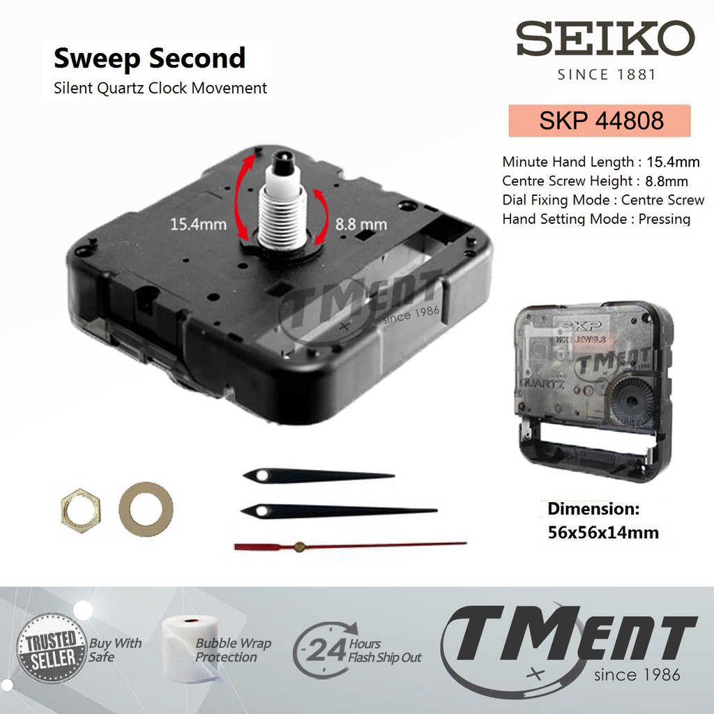 SEIKO SKP Sweep Second (Silent) Replacement Kit SKP44808 Genuine Silent  Wall Clock Engine Movement | Shopee Malaysia