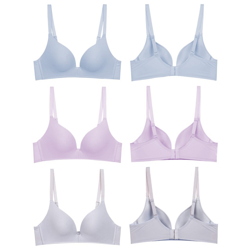 j/x Young Hearts Push Up Contrast Triangle Cup Wireless Bra Y23