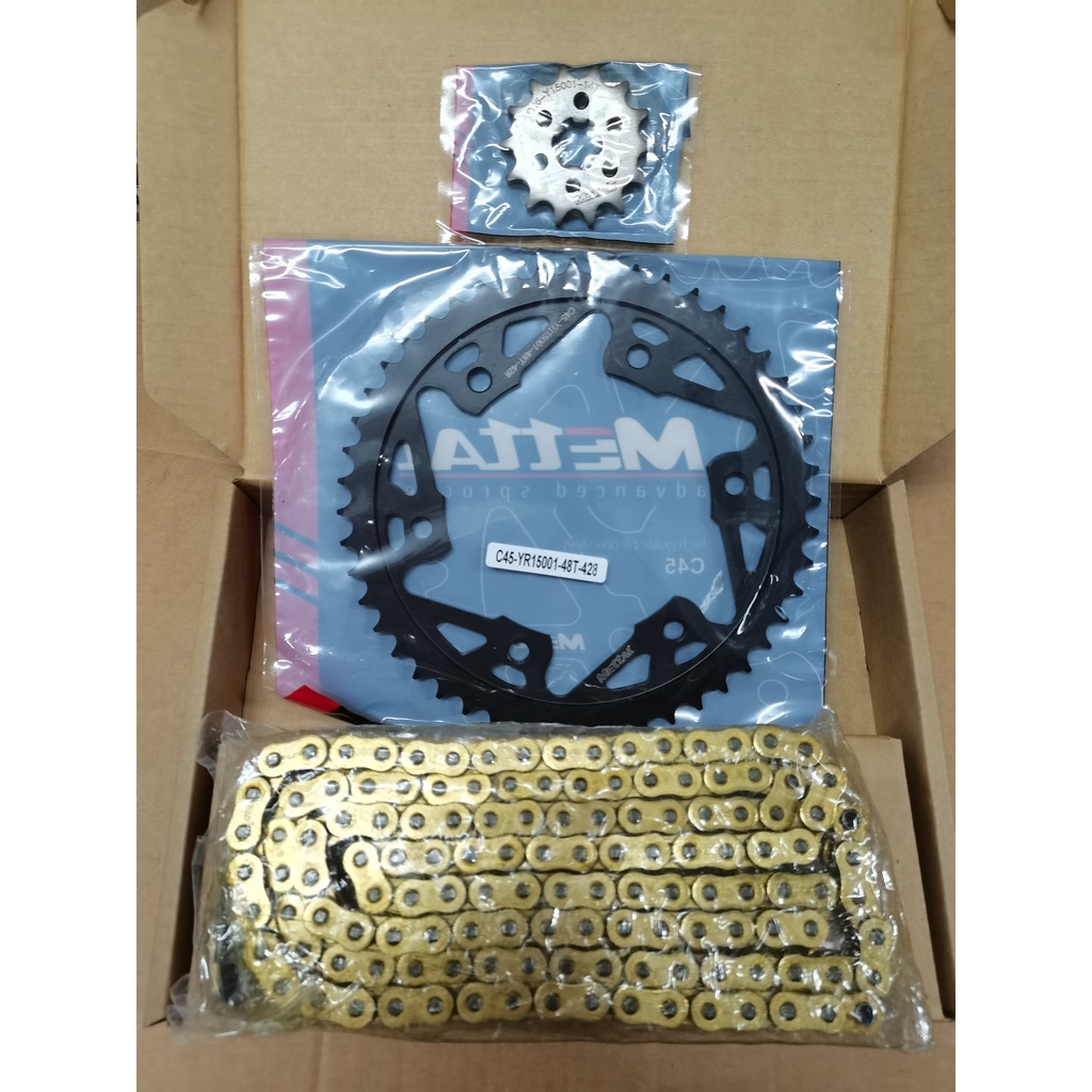 PROFORMANCE O RING CHAIN + SPROCKET SET NINJA250 / Z250 / R25 / R15 V3 SPROCKET SET O'RING