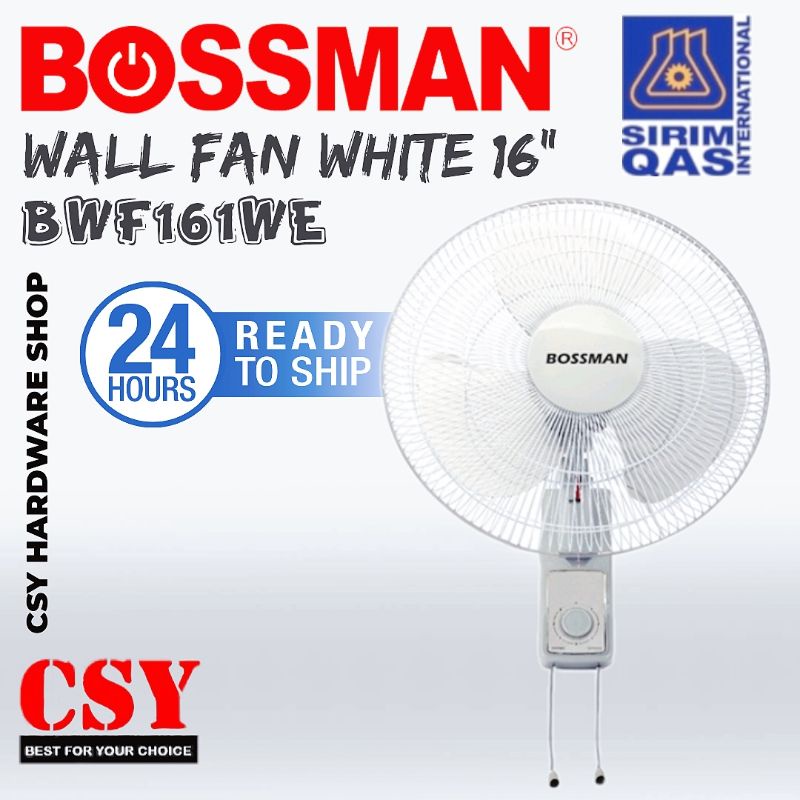 Bossman Wall Fan 16'' (White) / KIPAS DINDING MURAH | Shopee Malaysia