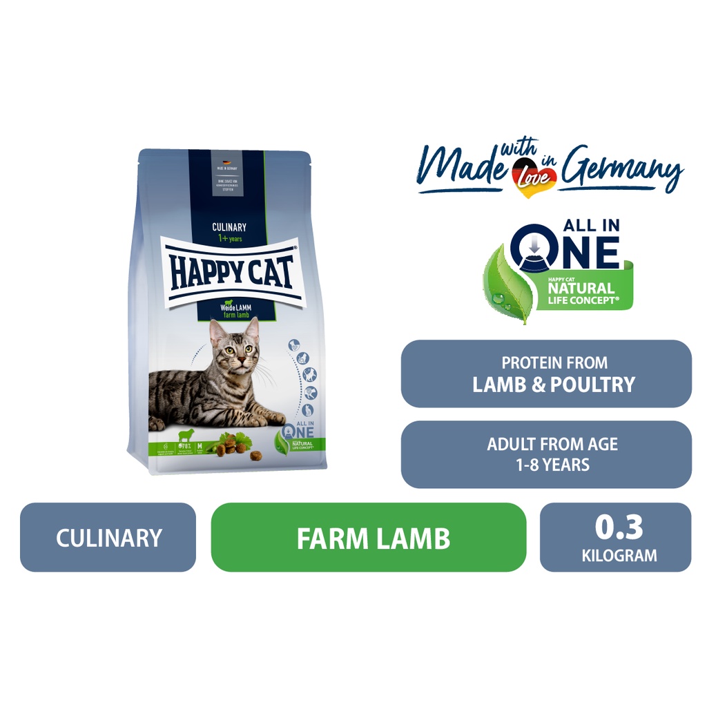 Happy Cat Culinary Adult Pasture raised Lamb 300g Shopee Malaysia