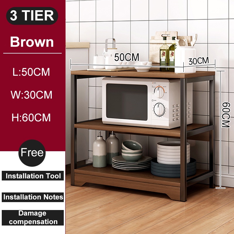HM【READY STOCK】4/5Tier multifunctional shelf storage shelf kitchen