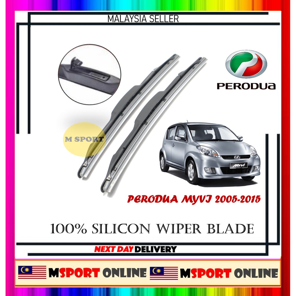 wiper kereta Perodua Myvi 20052015 wiper keretawiper silikonwiper