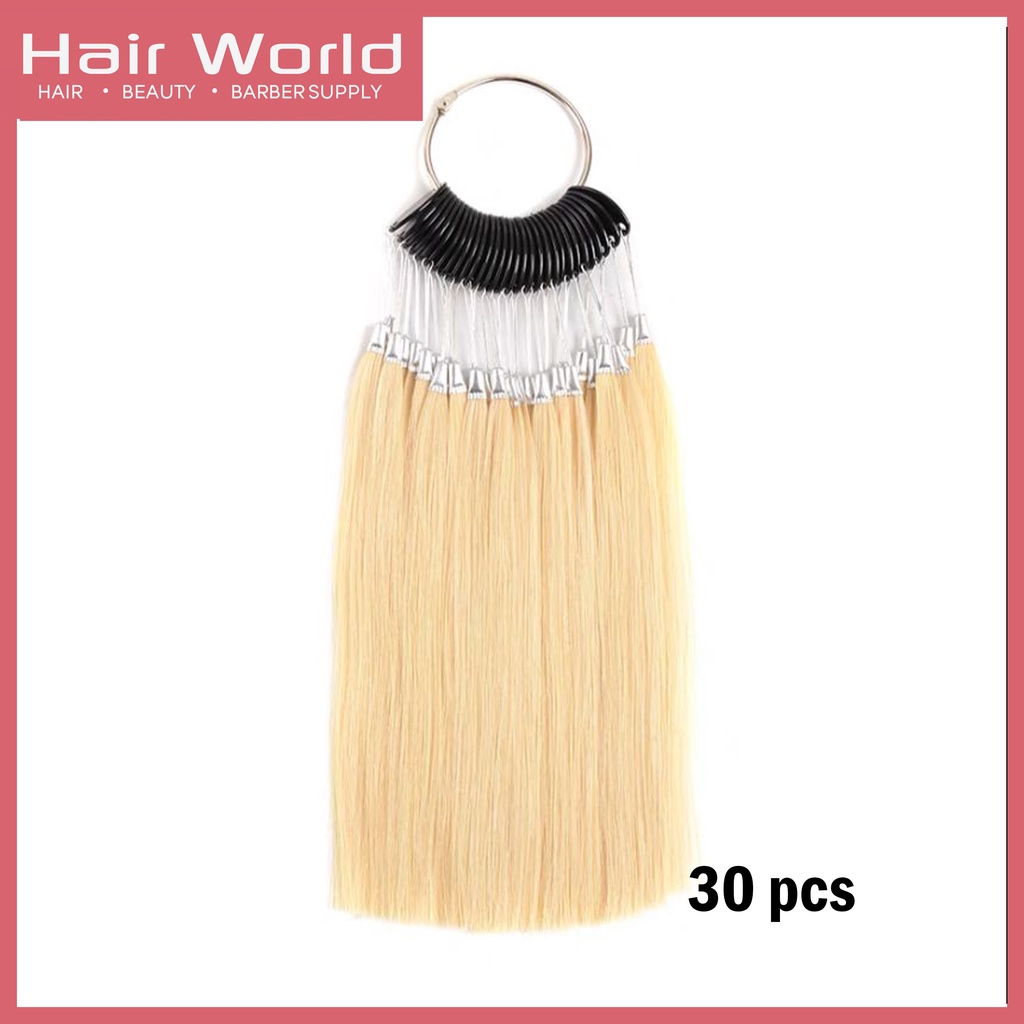 30pcs Hair Color Rings Human Hair Swatches Testing Color Samples ...