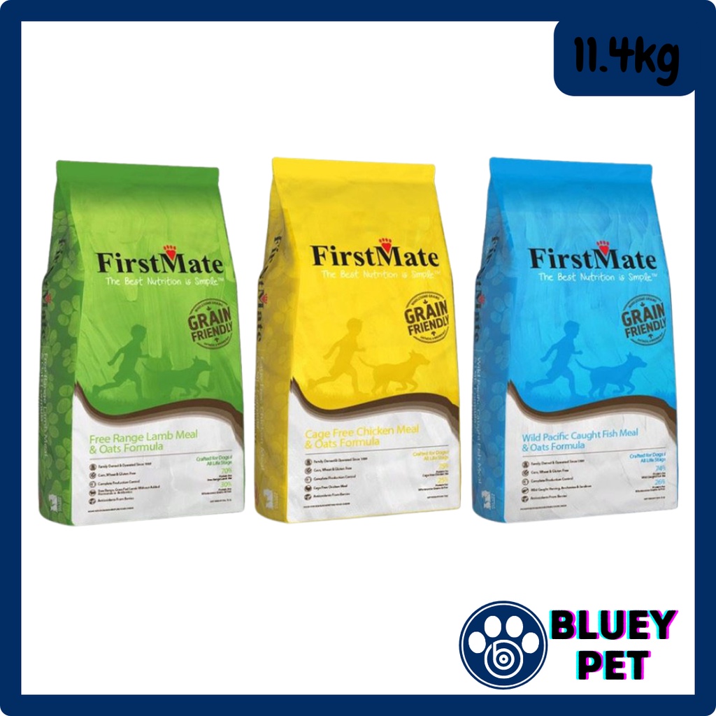 FirstMate Grain Friendly Dry Dog Food 11.4kg (Lamb & Oats / Chicken & Oats / Fish & Oats