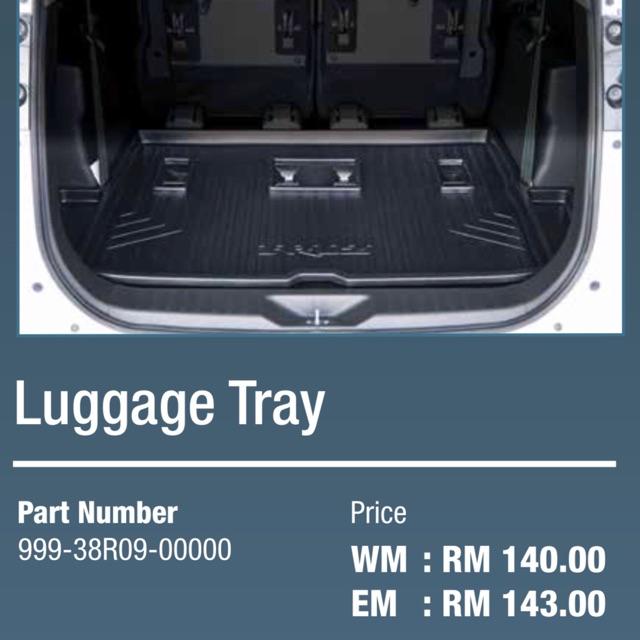 Original Perodua Gear Up boot luggage tray for axia bezza myvi alza aruz Shopee Malaysia