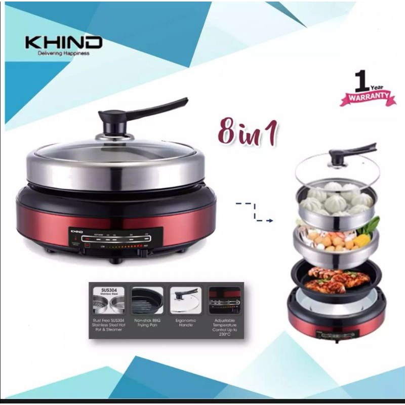 Khind MC388 Multi Cooker 8 in 1 (Ready stock) Shopee Malaysia
