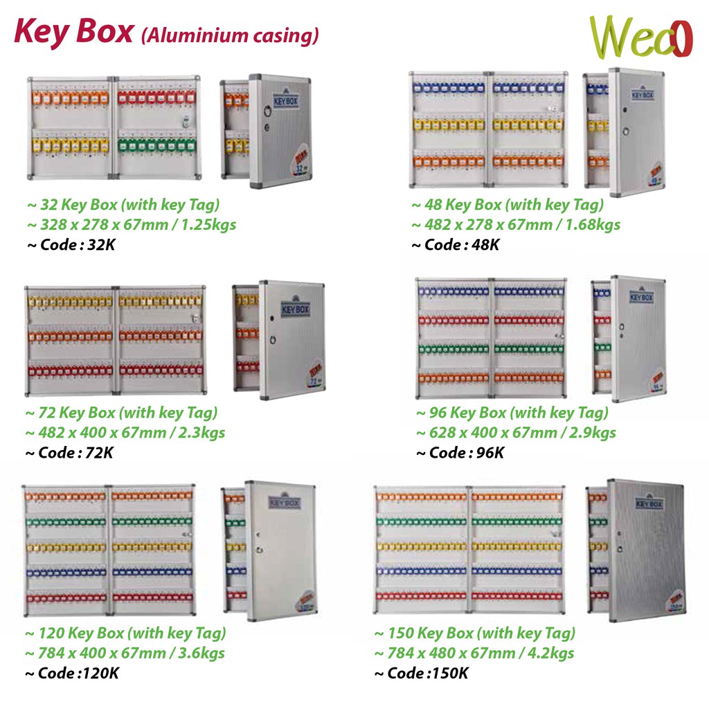 Key Box Aluminium Ready Stock(with key tag) | Shopee Malaysia