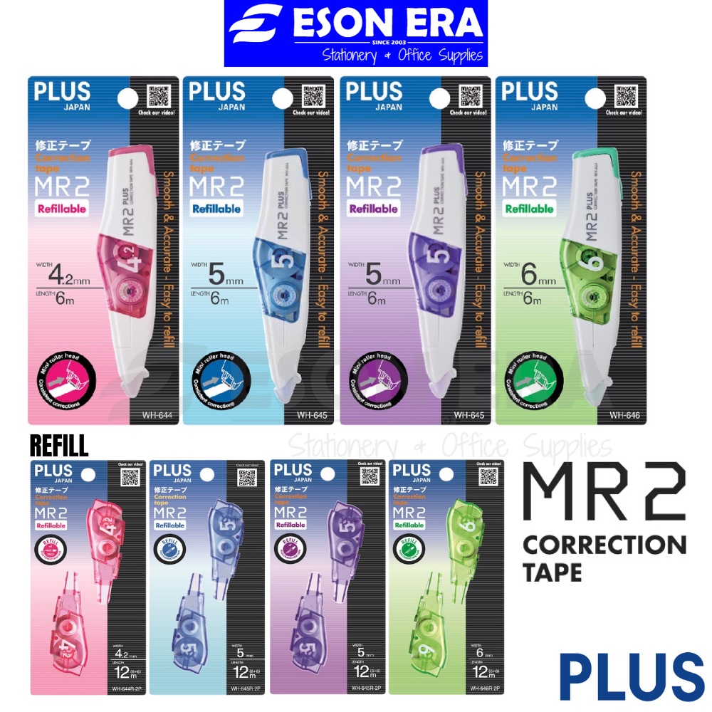 Plus Correction Tape MR2 Refillable WH644 / WH646 / WH646 Shopee