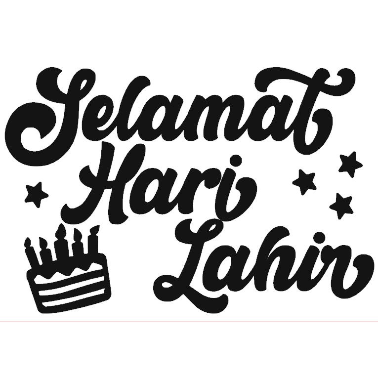 STICKER SELAMAT HARI LAHIR - SIZE A5 | Shopee Malaysia