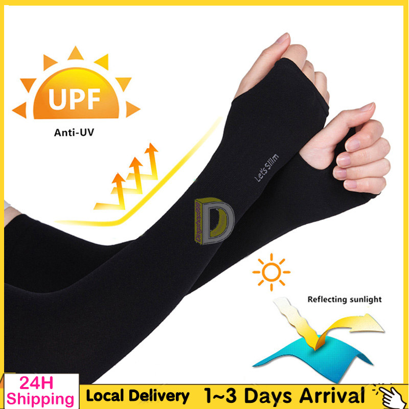 Aqua X & Let's Slim Cooling Hand Sock UV Protection Arm Sleeves Men ...
